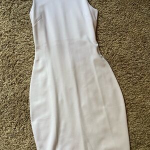 Elegant Sleeveless White Dress -fashion nova medium